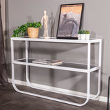 Odkládací stolek Rocker, bílý, 30x110
