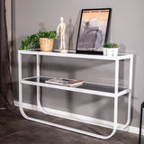Odkládací stolek Rocker, bílý, 30x110