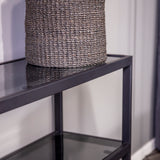 Odkládací stolek Rocker, černý, 30x110