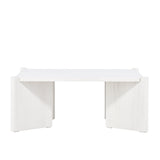 Konferenční stolek Rogaland, bílý, 40x100X100