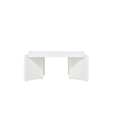 Konferenční stolek Rogaland, bílý, 40x100X100