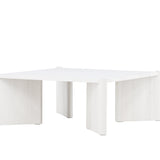 Konferenční stolek Rogaland, bílý, 40x100X100