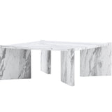 Konferenční stolek Rogaland, bílý, 40x100X100