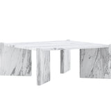 Konferenční stolek Rogaland, bílý, 40x100X100