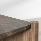 Konferenční stolek Rogaland, hnědý, 40x100X100