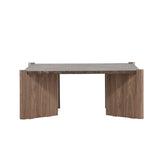 Konferenční stolek Rogaland, hnědý, 40x100X100
