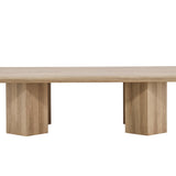 Konferenční stolek Lillehammer, přírodní barva, 40x140X80