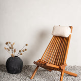 Lounge křeslo Maja, přírodní barva