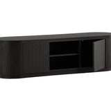 TV stolek Fjällbacka, černý, 160x45