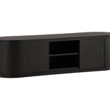 TV stolek Fjällbacka, černý, 160x45