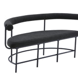 Lavice Stallhagen x Josefin Lustig, černá, 51x165x75