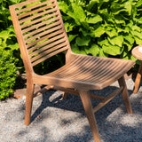 Lounge křeslo Ribbon, přírodní barva, 55x73x88
