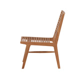 Lounge křeslo Ribbon, přírodní barva, 55x73x88