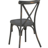 Jídelní židle Tablas, 2ks, tmavě šedá, 48*48*88
