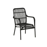 Lounge křeslo Rizal, černé, 64x57x90