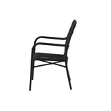 Lounge křeslo Rizal, černé, 64x57x90