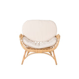 Lounge křeslo Moana, přírodní barva