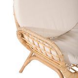 Lounge křeslo Moana, přírodní barva