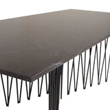 Konferenční stolek Stone, černý, 60x140