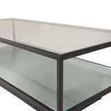 Konferenční stolek Maglehem, černý, 60x130