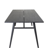 Jídelní stůl Sleek, černý, 95x195