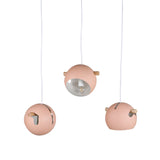 Závěsná lampa Tubbie, starorůžová