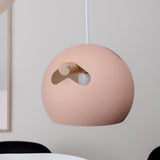 Závěsná lampa Tubbie, starorůžová