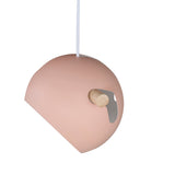 Závěsná lampa Tubbie, starorůžová