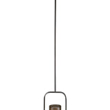 Závěsná lampa Aludra, stříbrná