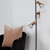 Stojací lampa Atticus, černá