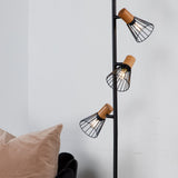 Stojací lampa Atticus, černá