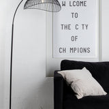 Stojací lampa Elsa, černá