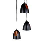 Závěsná lampa Elda, černá