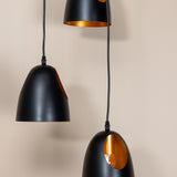 Závěsná lampa Elda, černá