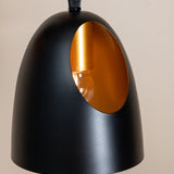 Závěsná lampa Elda, černá