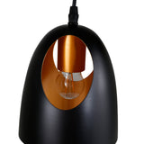 Závěsná lampa Elda, černá
