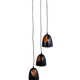 Závěsná lampa Elda, černá