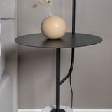 Stojací lampa Vega, bílá