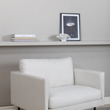 Lounge křeslo Zoom, světle béžové, S95xD84xV80