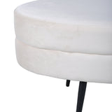 Taburet Otto, smetanový, D100S40V41