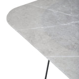 Konferenční stolek Tristar, šedý, 80x80