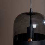 Závěsná lampa Dropp, černá