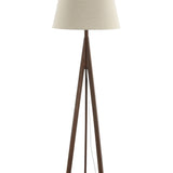 Stojací lampa Kona, hnědá