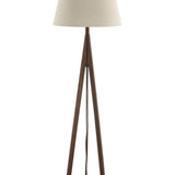Stojací lampa Kona, hnědá