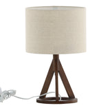Stolní lampa Kona, hnědá