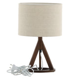 Stolní lampa Kona, hnědá