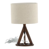 Stolní lampa Kona, hnědá