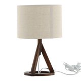 Stolní lampa Kona, hnědá