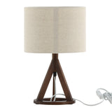 Stolní lampa Kona, hnědá