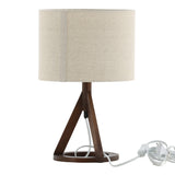 Stolní lampa Kona, hnědá